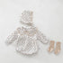 Infant's lace-trimmed doll collar jumpsuit